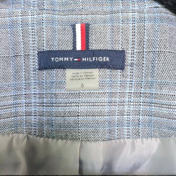 Tommy Hilfiger Blue and Gray Plaid Blazer - Picture 2 of 5